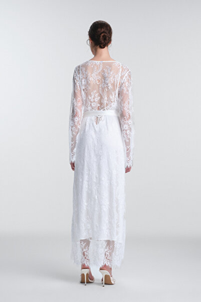 Penti Off-White Pirra Braut-Slip-On-Morgenmantel