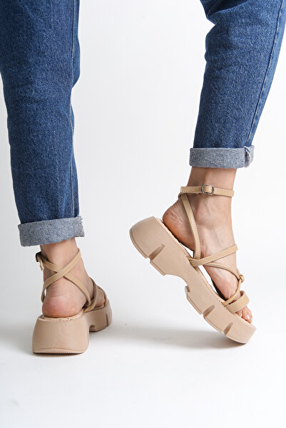 Capone Outfitters Dámské sandály Amy Comfort Sole Thick Sole Kotníkový pásek