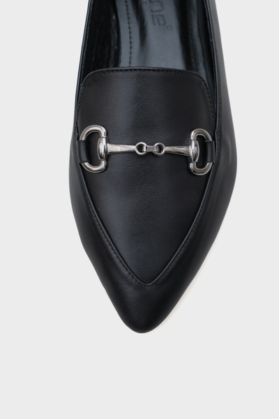 Capone Outfitters Dámské baleríny Bluby z pravé kůže se špičatou přezkou