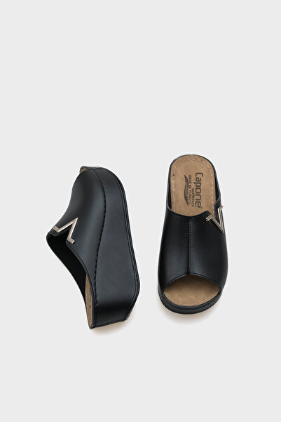 Capone Outfitters Anatomická měkká pohodlná podrážka na klínovém podpatku Mother pantofle