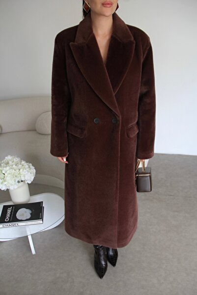 Julidress Специално текстурирано (косъм от конски косъм) подплатено дълго палто от висок клас