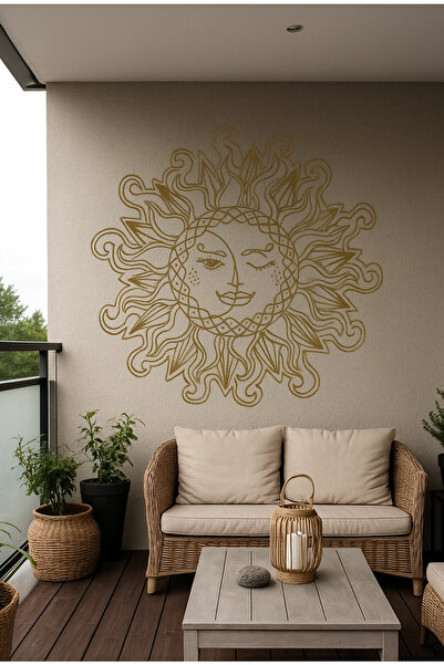 Kt Grup Bohem Güneş Salon Oturma Odası Ve Antre Modern Duvar Sticker