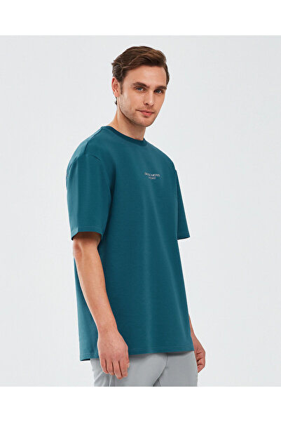 SKECHERS S231094-405 M Grapic Tee Reflect Logo Ανδρικό μπλουζάκι μπλε