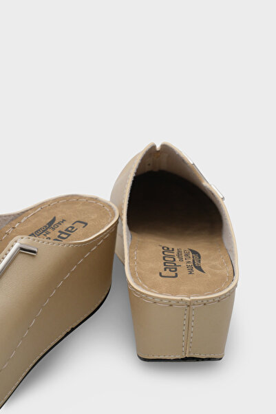 Capone Outfitters Ανατομικές μαλακές άνετες παντόφλες Mother με σφήνα τακούνι