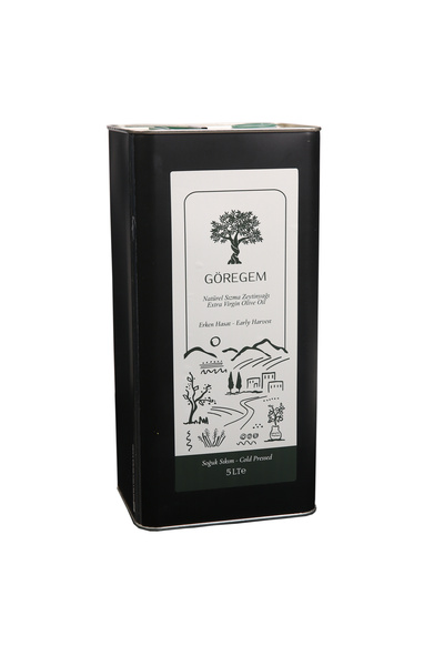GÖREGEM Erken Hasat Soğuk Sıkım Natürel Sızma Edremit Zeytinyağı 5 Lt
