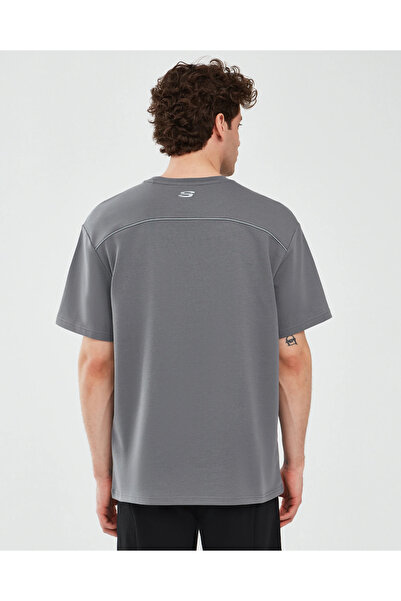 SKECHERS S231094-003 M Grapic Tee Reflect Logo Ανδρικό μπλουζάκι γκρι