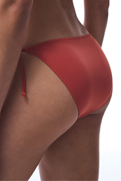 Penti Zimtfarbener, gebundener Bikini-Unterteil mit niedriger Taille