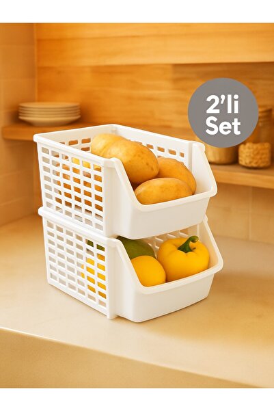 Nesto Home 2 Katlı Ayrılabilir Banyo Mutfak Rafı Toparlayıcı