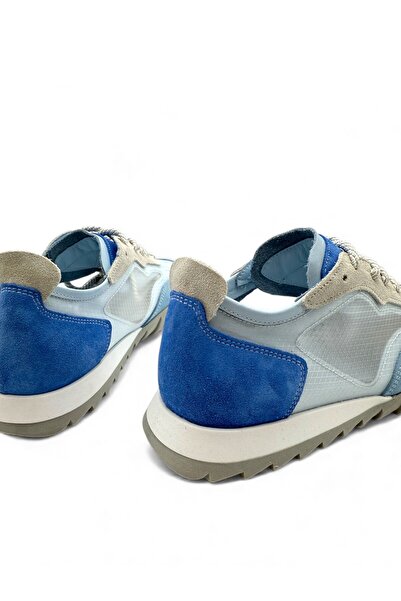 Vrs Shoes Trenox Mavi Multi Hakiki Deri Fashion Kadın Sneaker