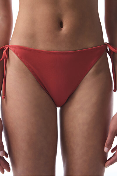 Penti Zimtfarbener, gebundener Bikini-Unterteil mit niedriger Taille