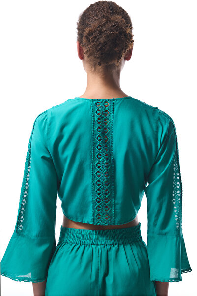 Penti Green West V-Neck Beach Top