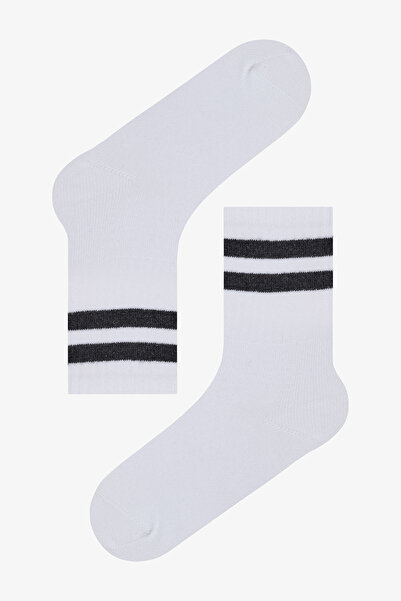 Penti Jungen Linien 3 Stück Tennis Weiß Socken Socken