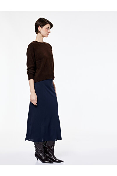 Koton Aerobin Fabric Standard Waist Midi Flared Skirt