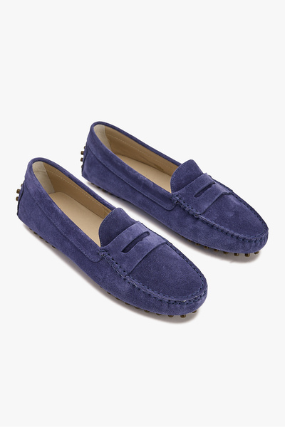 West To West Kadın Hakiki Deri Süet Loafer Ayakkabı