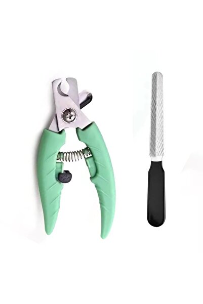 ABK POINT مقص أظافر من الفولاذ المقاوم للصدأ للقطط والكلاب مع مبرد أظافر وقفل...