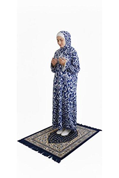 ARMİZA One Piece Cotton, Shawl and Lace Children's Prayer and Umrah Dress (11...