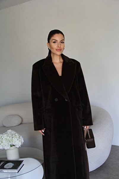 Julidress Луксозно дълго палто със специална текстурирана подплата (косъм от конски косъм)