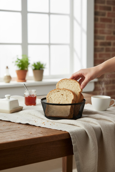 EVSTYLE سلة فواكه وخبز - 17 سم