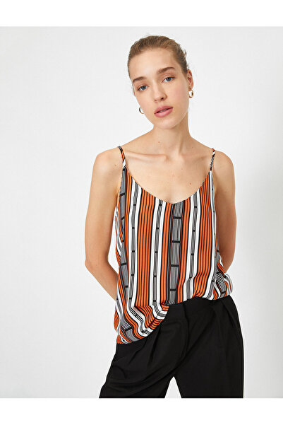Koton Γυναικείο εσώρουχο με πορτοκαλί σχέδιο 0YAK38972PW