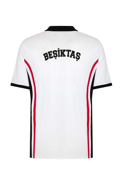 Kartal Yuvası Πέσιτσας Σ.Κ. Μπλουζάκι πόλο με λαιμόκοψη από βαμβάκι για προπόνηση ομάδας Bjk Umbro 25/26 ΛΕΥΚΟ