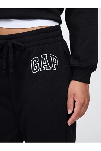 GAP V-Gap Herıtage Jogger Fleece 463492 Kadın Eşofman Altı SİYAH