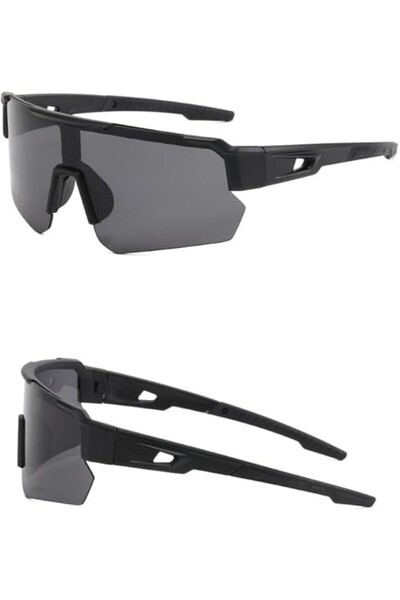 fulina Sports Sunglasses for Men & Women, Lightweight Cycling Running Baseball Driving UV Protection, Black