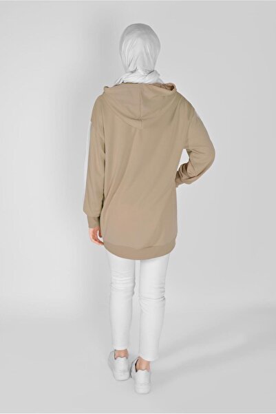 TRENDTESETTÜR Women's Brown (Biscuit) Printed Ka Hooded Unique 17012