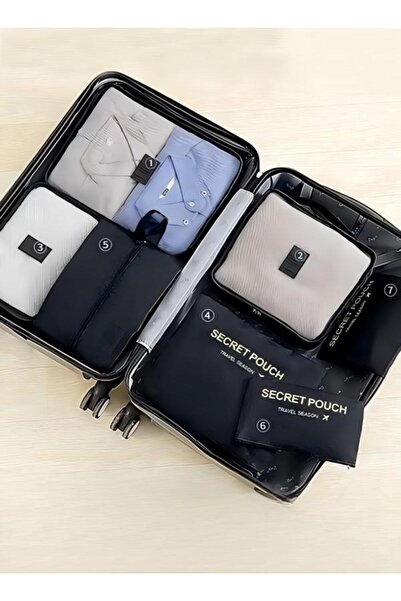 Generic 7PCS Travel Storage Bag Set Multi-functional Clothing Sorting Packages Travel Packing Compression