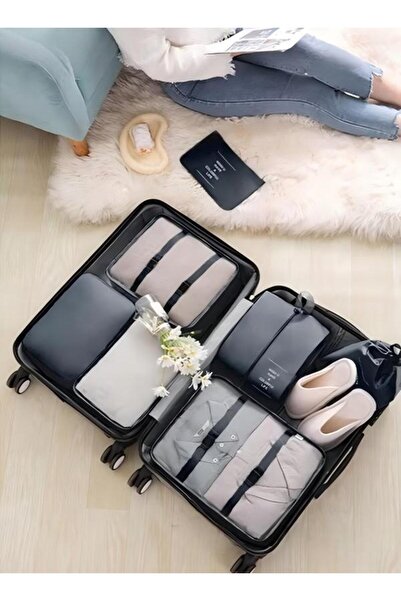 Generic 7PCS Travel Storage Bag Set Multi-functional Clothing Sorting Packages Travel Packing Compression
