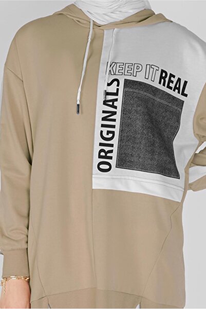 TRENDTESETTÜR Women's Brown (Biscuit) Printed Ka Hooded Unique 17012