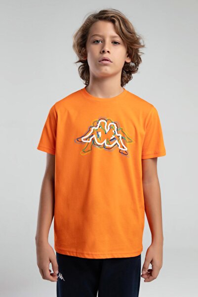 Kappa Logo Jonathan Erkek Çocuk Koyu Turuncu Regular Fit Tişört