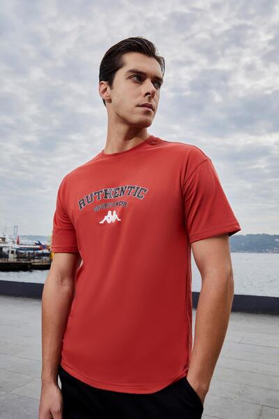 Kappa Dean T-Shirt Erkek Kırmızı Regular Fit Tişört