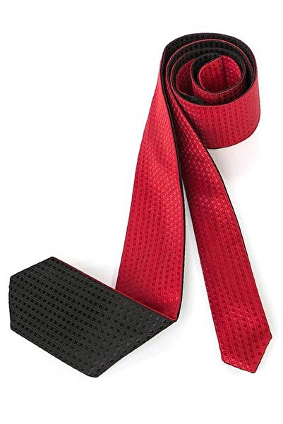 Shoes Center Red Double-Sided Thin Children's Tie