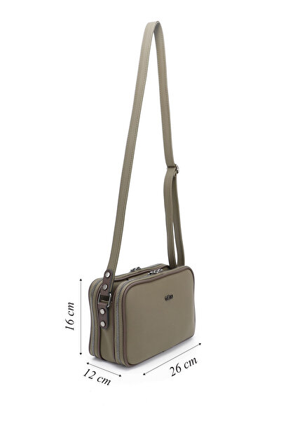 GÖNDERİ(R) Women/Girls Khaki Long Strap Shoulder Bag
