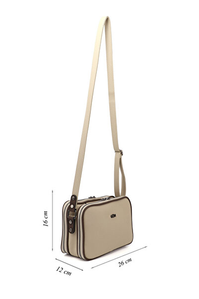 GÖNDERİ(R) Women/Girls Beige Long Strap Shoulder Bag