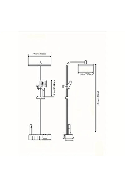 Sanlux LongLight Shower Column – Thermostatic Screen and LED Lighting, VST86