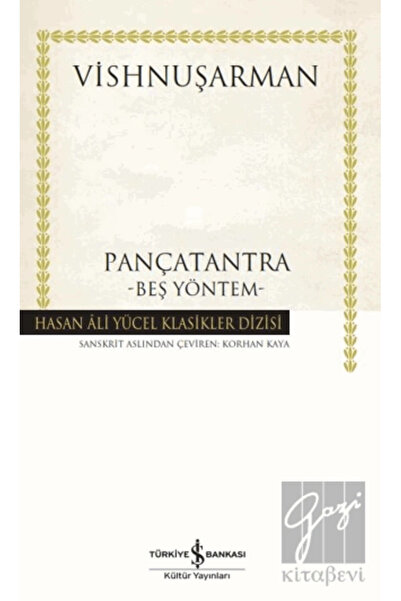 TÜRKİYE İŞ BANKASI KÜLTÜR YAYINLARI İş Bankası Kültür Yayınları Pançatantra –...