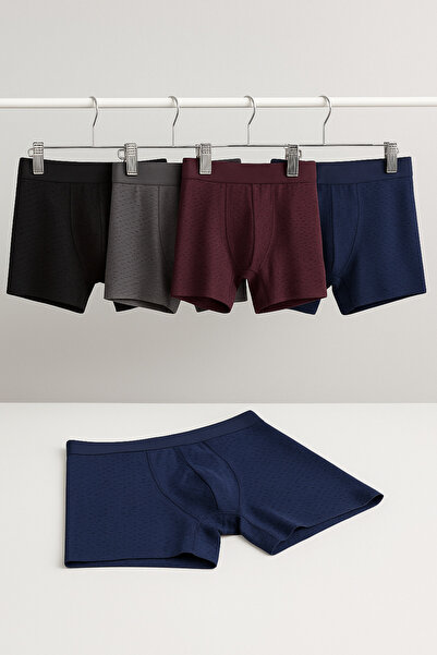 Ece's Desing Ece's Design Erkek 4'lü Buz İpek Ice Silk Boxer Seti Nefes Alabi...