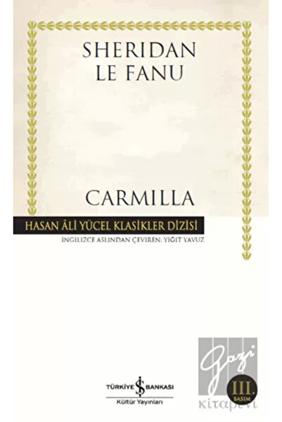 TÜRKİYE İŞ BANKASI KÜLTÜR YAYINLARI Carmılla
