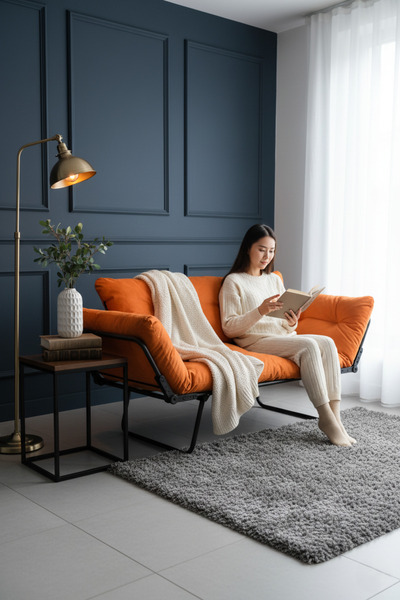 KANEPY Yataklı İkili Koltuk | Katlanır Çift Kişilik Kanepe | Konforlu ve Daya...