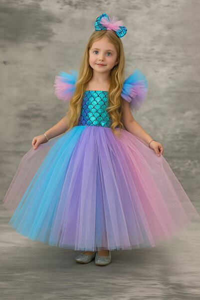 RAPAPA Costum rochie de seara sirena - Rochie lunga din tul 3705