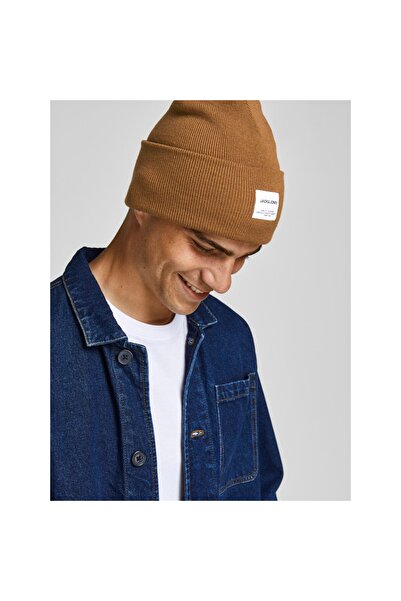 Jack & Jones Jaclong Knitted Beanie Noos Rubber