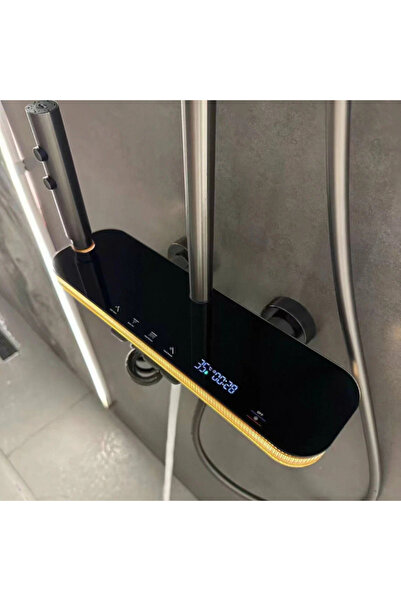 Sanlux "Tropic Rain" shower system with ambient lighting and digital temperature display, MTZ6