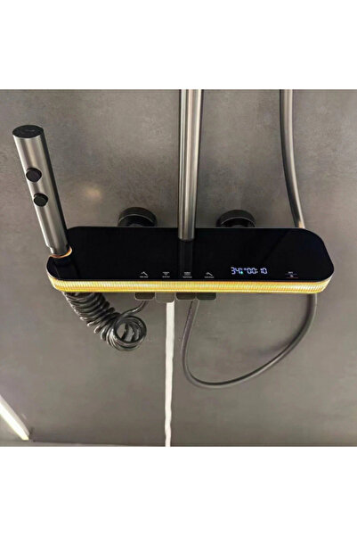 Sanlux "Tropic Rain" shower system with ambient lighting and digital temperature display, MTZ6