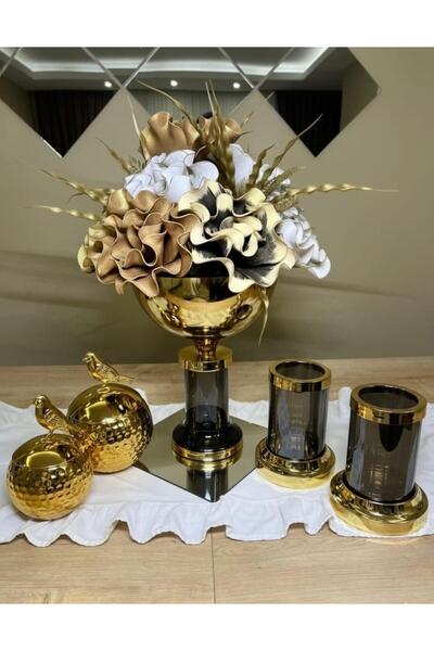 essacraft GOLD CAM VAZO 5 PARÇA 11 EVA ARANJMAN SETİ