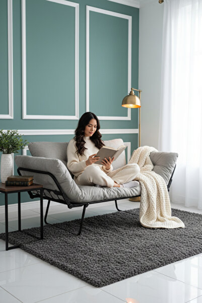 KANEPY Yataklı İkili Koltuk | Katlanır Çift Kişilik Kanepe | Konforlu ve Daya...