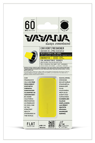 VAVANA Araba Klima Kokusu, Flat Oto Kokusu, Profesyonel Otomobil Kokusu - Energetic