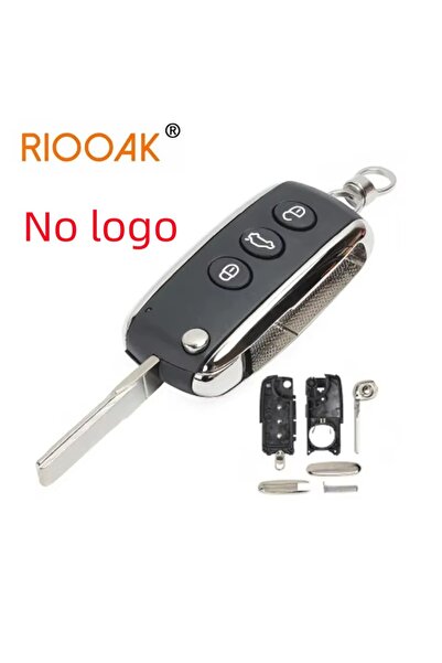 Choice غطاء مفتاح سيارة أوتوماتيكي قابل للطي بثلاثة أزرار بدون شعار لسيارة بن...