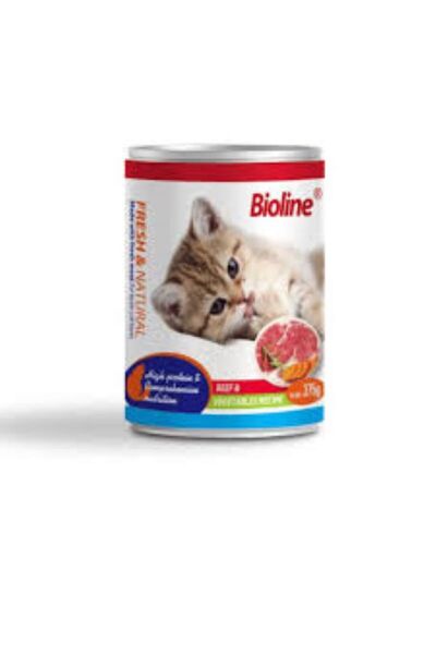 Bioline Canned Cat Food 375 g - Flavor - Chicken