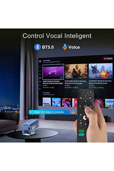 OEM Cinevo CVO-G1 Portable Projector – Home Cinema, 4K UHD, Android 11